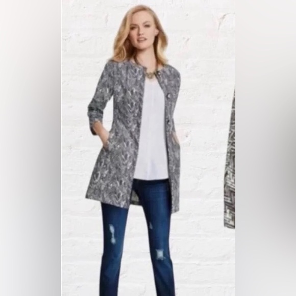 CAbi #3034 ZigZag Knit Ponte Jacket size Med - Picture 1 of 6